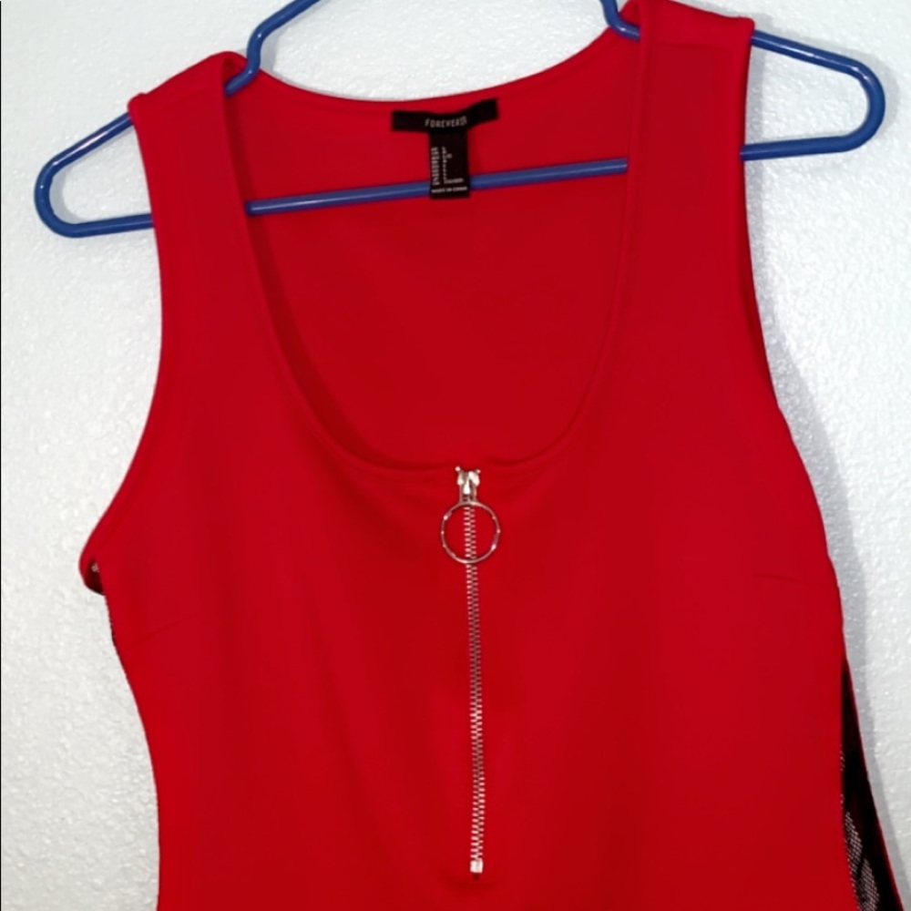 Forever 21 Red Bodysuit